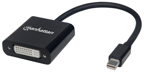 MINI DISPLAYPORT TO DVI-D ADAP- 19.5CM 4K/30HZ MALE/FEMALE BLACK – INTELLINET