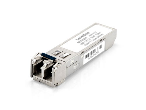 LevelOne 1.25G Transceiver -LX (SM 10km)- Duplex LC- Provides duplex LC connector--IEEE 802.3z Gigabit Ethernet compliant--3.3V Single power supply-Comply with SFP Multi-Sourcing Agreement (MSA) to work in MSA compliant devices-Hot-swappable providing non – Digital Data Communications