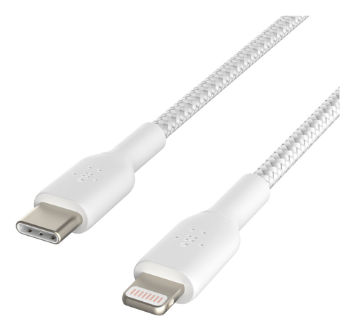 LIGHTNING TO USBC BRAIDED 2M WHITE – Belkin Components