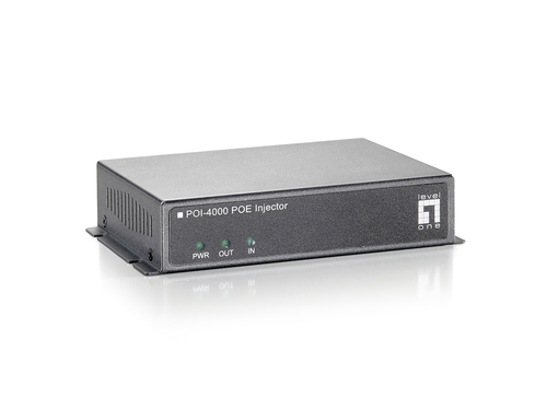 LevelOne High Power PoE Injector - 56W- 56 Watt High-Power PSE Power Injector- Sends Power over Ethernet to remote devices- Ethernet 100Mbps Wire Speed- Simple to install-plug & play- Power Protection: OCP- OVP – Digital Data Communications