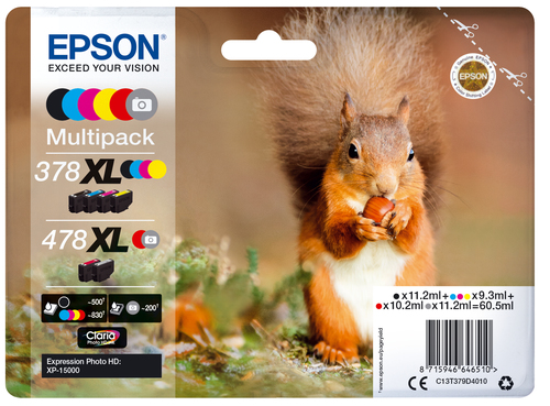 MULTIPACK 6-COLOURS 478XL CLARIA PHOTO HD K – Epson