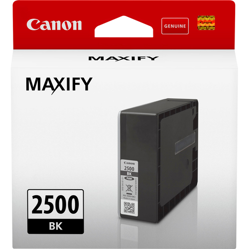 Canon PGI-2500 BK - 29.1 ml - black - original - ink tank - for MAXIFY iB4050, iB4150, MB5050, MB5150, MB5155, MB5350, MB5450, MB5455 – Canon