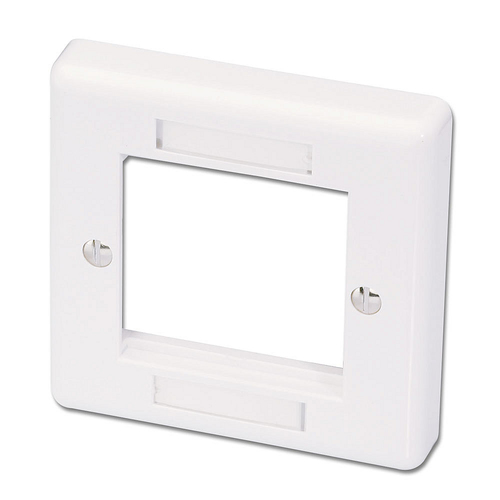 SINGLE GANG FACE PLATE ACCEPTS TWO MODULES – Lindy