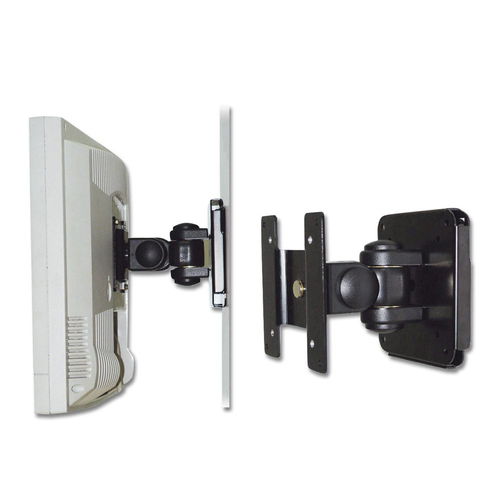 SINGLE JOINT BLACK WALL MOUNT SUPPORTS UP TO 15KG – Lindy