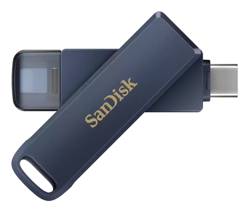 iXpand Phone Drive 256GB USB-C Metal Sky – SanDisk