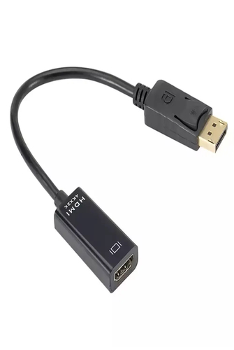JLC 4K DisplayPort (Male) to HDMI (Female) Adapter - 23cm - Black – JLC