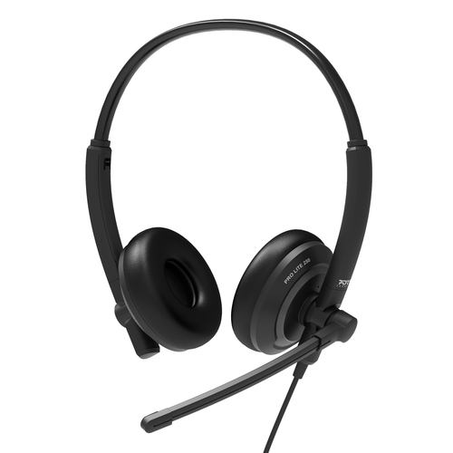 (New) Port Design - STEREO HEADSET Noise Cancellation WIRED USB OFFICE - PRO LITE 250 USB-A & USB-C – Port