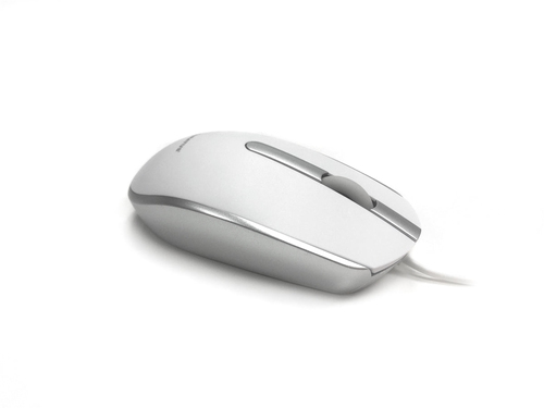 Accuratus M100 MAC � USB-A Wired Full Size Slim Apple Mac Mouse with Silver and Matt White Tactile Case. Perfect partner to KYBAC301-USBMACW; designed to work with Apple OS; also works with other USB devices and Microsoft Windows. Supplied by Hypertec. – Ceratech