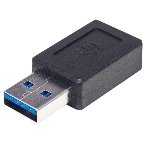 USB-C TO USB-A ADAPTER- FEMALE/MALE 10GBPS BLACK POLYBAG – INTELLINET