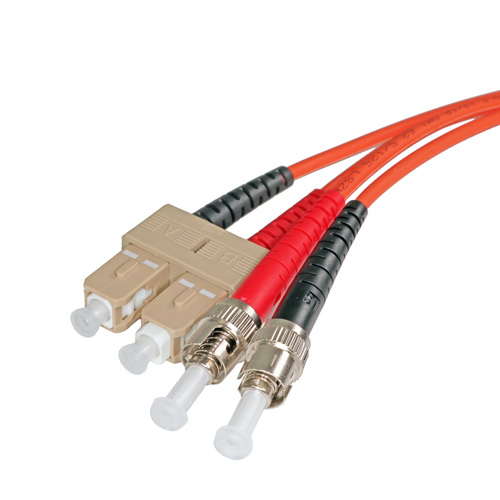 1m OM1 62.5/125 ST-SC Duplex Orange LSOH Fibre Patch Lead – Cablenet