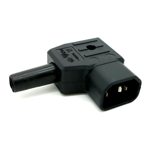 C14 Right Angle 10Amp Power Connector (Screw) – Cablenet