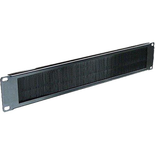2u Brush Strip Panel Letter Box Style Black – Cablenet