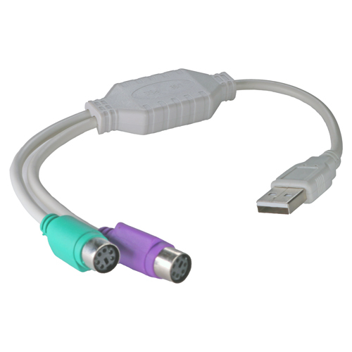 USB Type A Male - PS2 x 2 Female – Cablenet