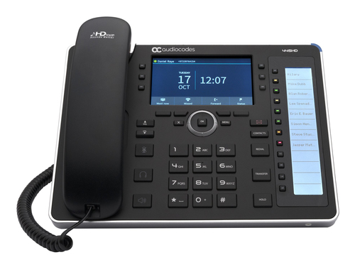 SFB 445HD IP-PHONE POE GBE BLACK – AUDIOCODES