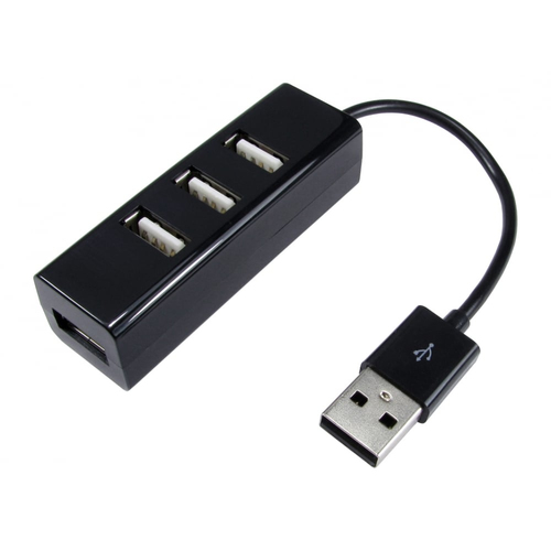 4 PORT USB 2.0 HUB BUS BLACK ROHS – Cables Direct