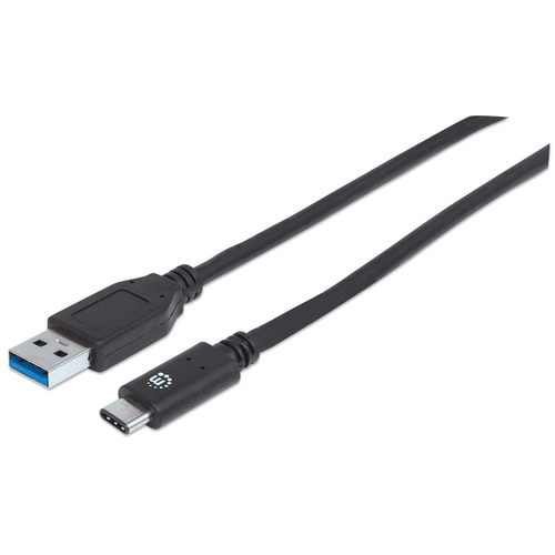 USB-C TO USB-A CABLE 1M- MALE/MALE 10GBPS BLACK POLYBAG – INTELLINET