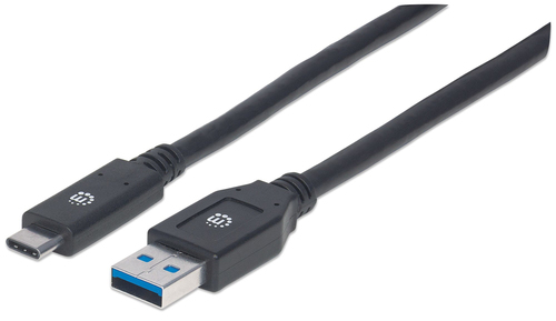 USB-C TO USB-A CABLE 3M- MALE/MALE 5GBPS (USB 3.0) BLACK – INTELLINET