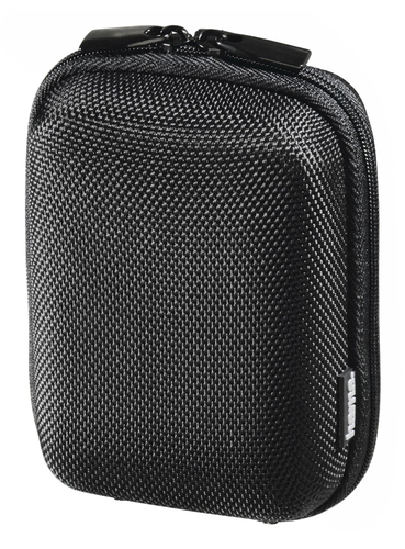 Hama Hardcase Colour Style Compact Camera Case, Belt Loop, Neck Strap, Black, 7 x 4 x 11 cm Compartment – Hama