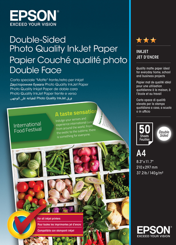 Epson Double Sided Photo Inkjet Paper 50 Sheets – Epson