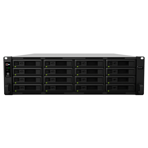 Synology RackStation RS2818RP+ - NAS server - 16 bays - rack-mountable - SATA 6Gb/s - RAID 0, 1, 5, 6, 10, JBOD - RAM 4 GB - Gigabit Ethernet - iSCSI support - 3U – Synology