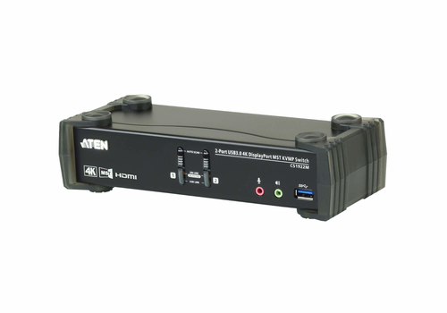 2-Port USB 3.0 4K DisplayPort MST KVMP™ Switch (Cables included) – ATEN