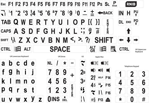 Whilst Stocks Last - Large Print Stickers - Black on White. – Keytools