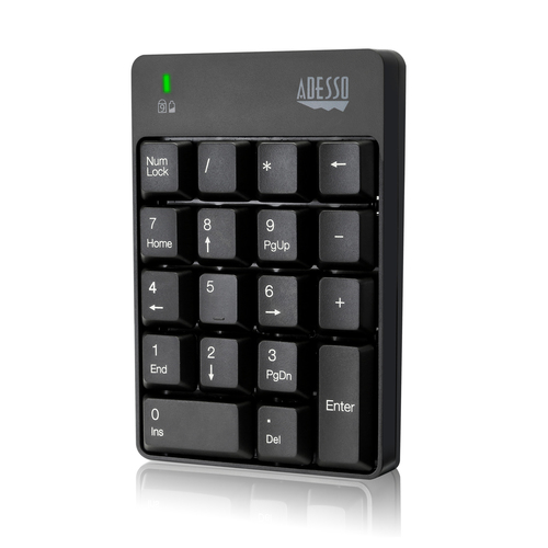 WIRELESS SPILL RESISTANT ANTIMICROBIAL 18-KEY MECHANICAL – Adesso
