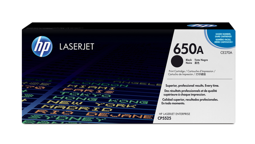TONER CARTRIDGE 650A BLACK FOR COLOR LASERJET – HP Inc