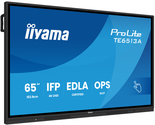 65iWIDE IFP 40-Points Bonded PureTouch IR? Screen 3840 x 2160 4K UHDIPS panel LED Bl. Google EDLA Certified Full Metal Housing Fan- lessSpeakers & Subwoofer Mul – Iiyama