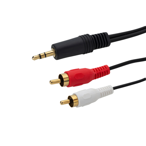 3M PREMIUM 3.5MM STER JACK M/M BLACK GOLD CONNECTORS – Group Gear