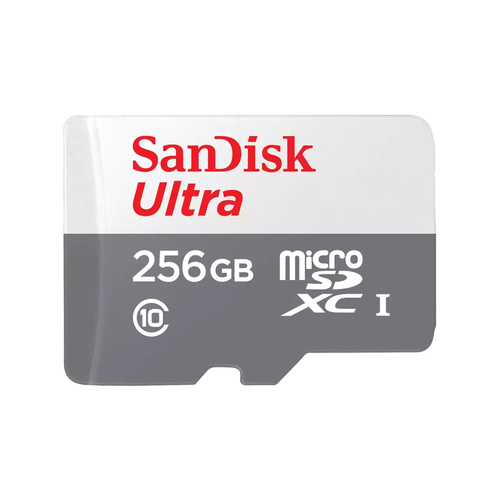 256GB ULTRA LITE WHITE/GRAY MICROSDXC 100MB/S CLASS 10 UHS-I – SanDisk