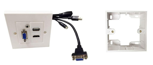Wall Box HDMi + USB + VGA – VivoLink