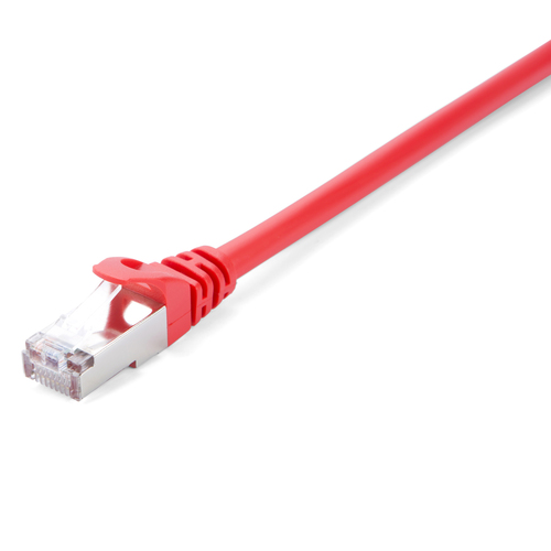 CAT6 ETHERNET RED STP 3M RJ45 100 COPPER SNAGLESS – V7