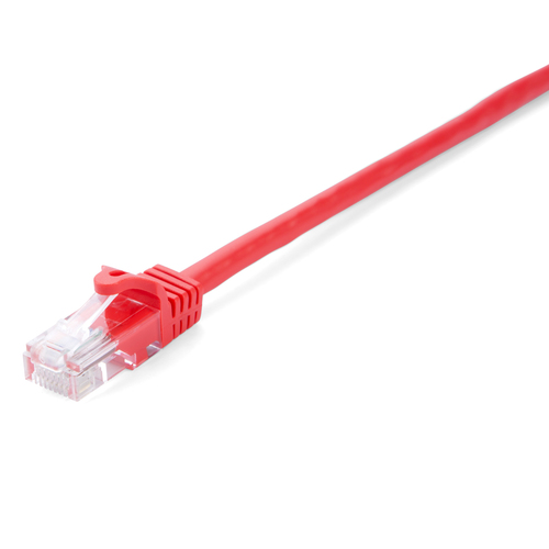 CAT6 ETHERNET RED UTP 1M RJ45 100 COPPER SNAGLESS – V7