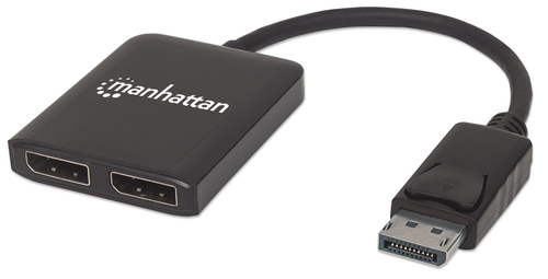 DISPLAYPORT SPLITTER 2 PORT- WITH MST 4K/30HZ USB-A POWERED – INTELLINET