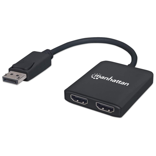 DISPLAYPORT/HDMI SPLITTER 2PORT -WITH MST 4K/30HZ USB-A POWERED – INTELLINET