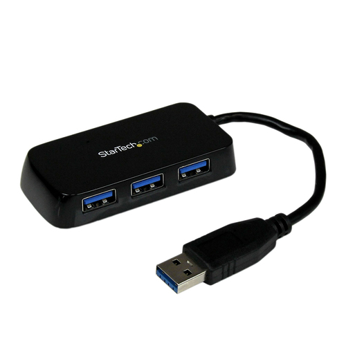 StarTech.com Black 4Pt USB 3 Hub – StarTech.com