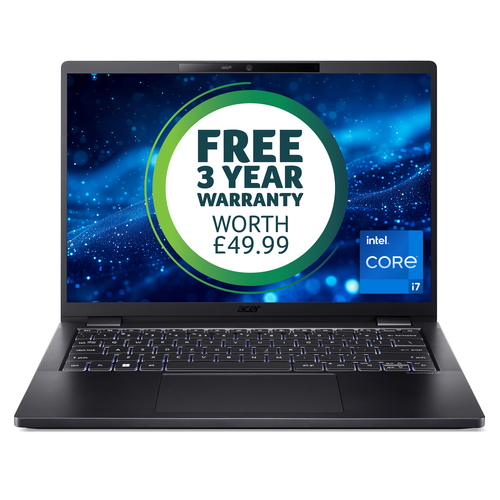 TMP614-53 14 INCH WUXGA IPS SlimBezel Intel Core i7-1355U 16 GB LPDDR5 512GB PCIe NVMe SED SSD 3 Years Carry in Windows 11 Pro – Acer