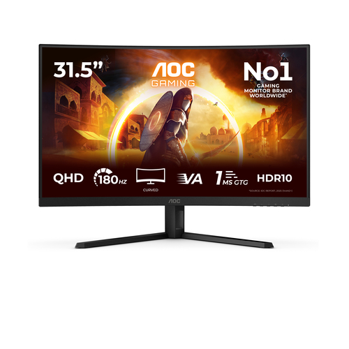 31.5 INCH Curved QHD 180Hz 2HDMI DP HA – AOC
