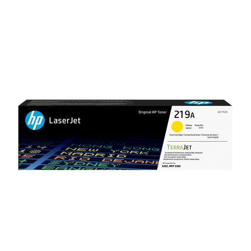 HP 219A Yellow Org LJ Toner Cartridge – HP Inc