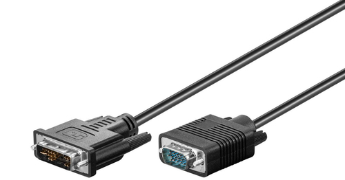 DVI-I 12+5 - VGA M-M 3M – MicroConnect