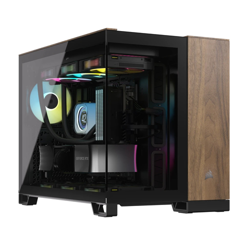 CORSAIR 2500X MICRO ATX CASE BLK/WALNUT – Corsair