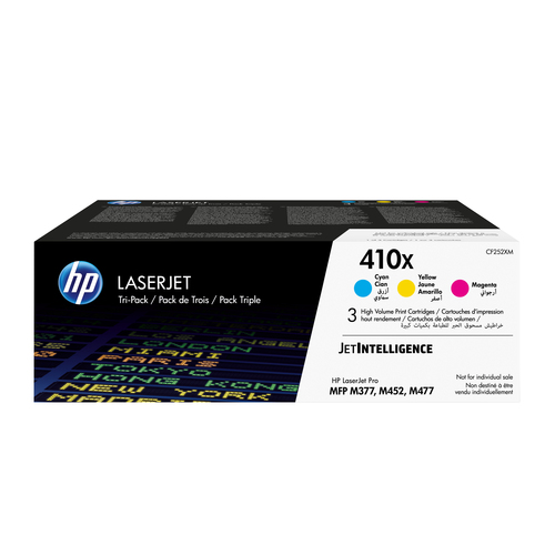 TONER CARTRIDGE 410X C/Y/M TRIPLE PACK – HP Inc