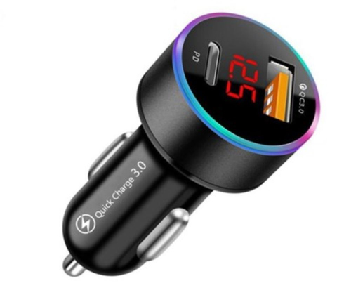 JLC C12 Qualcomm Dual Port Car Charger - Type C & USB – JLC