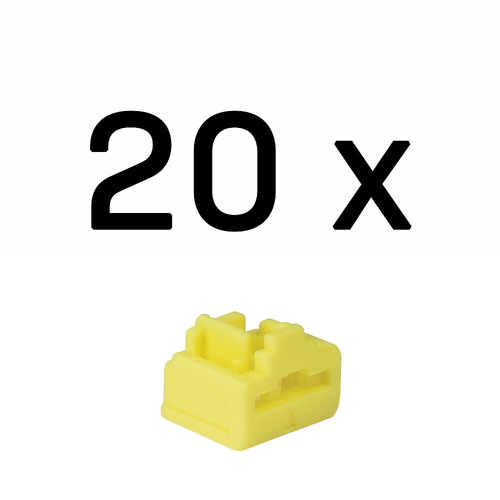 RJ45 PORT LOCKS YELLOW 20PCS – Lindy