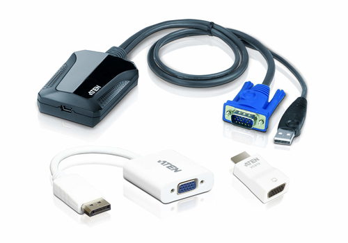 Laptop USB KVM Console Crash Cart Adapter IT Kit – ATEN