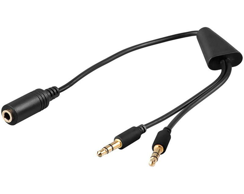 3.5MM PLUG 4PIN - 2X3.5MM M-F – MicroConnect