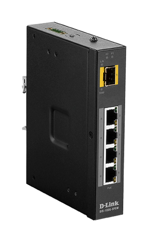 5 Port Unmanaged Switch with 4 x 10/100/1000BaseT(X) ports (4 PoE) & 1 x 100/1000BaseSFP ports – D-Link Systems