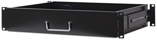 19IN DRAWER SHELF 2U BLACK- SHELF DEPTH 350MM – INTELLINET