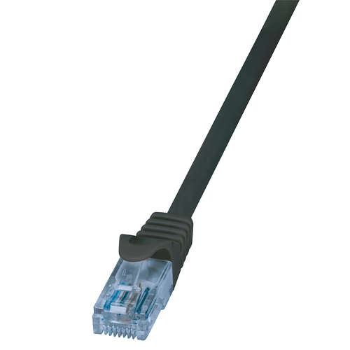 Patch Cable Cat.6A U/UTP, black, 3,00m – LogiLink